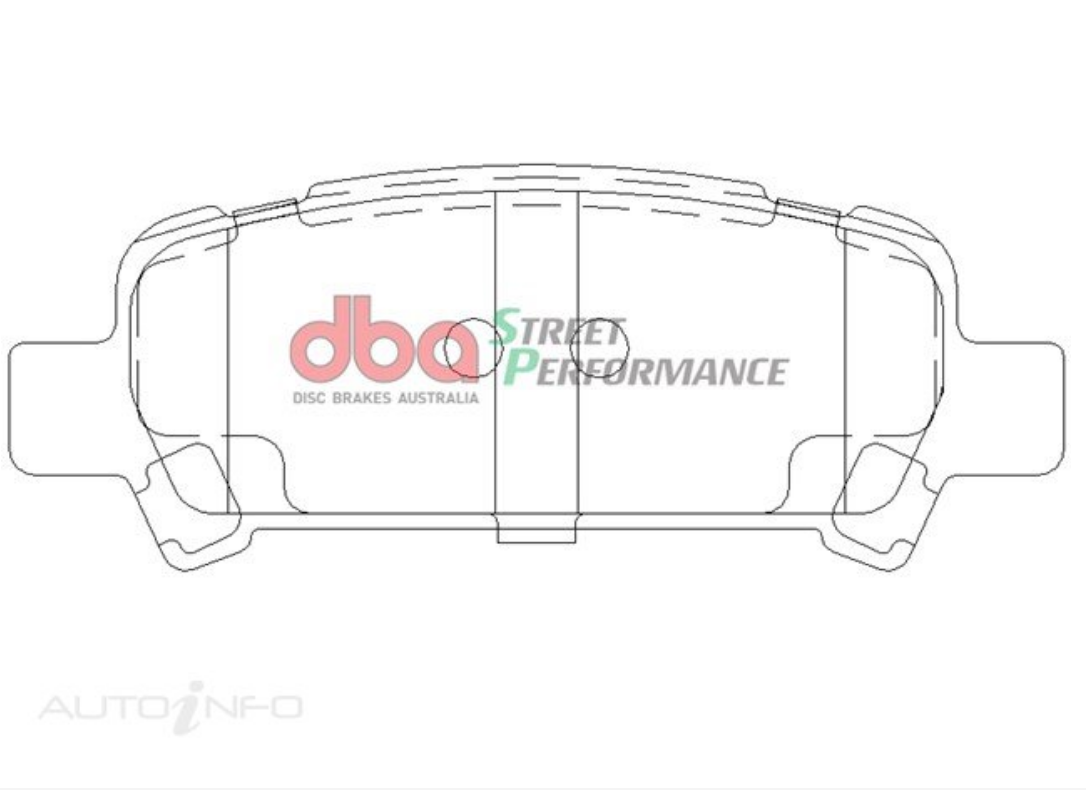 DBA T2 Slotted Rear Rotors w/DBA Street Performance Pads - Subaru Impreza 08-16/Forester Inc XT 08-13