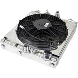 CSF Racing 2-Row 42mm Race Spec Aluminium Half Radiator w/Fan Shroud