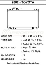 CSF Racing 2-Row 42mm Race Spec Aluminium Radiator