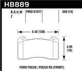 DBA T2 Slotted Front Rotors w/Hawk Performance HPS 5.0 Pads