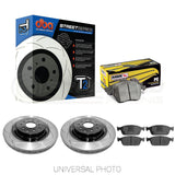 DBA T2 Slotted Rear Rotors w/Hawk Performance Ceramic Pads - Ford Focus RS LZ 16-17 | Pro Speed 