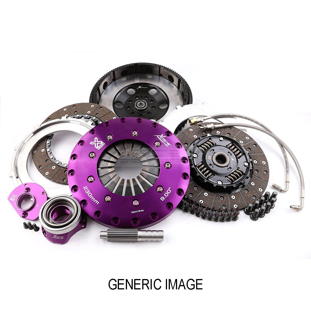 Xtreme 230mm Twin Plate Sprung Organic Clutch Kit incl. SMF & CSC