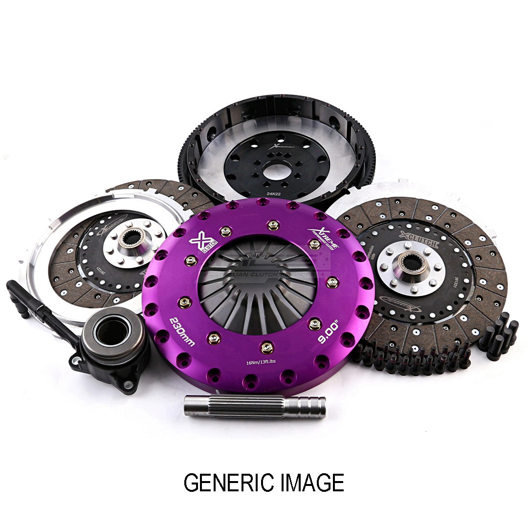 Xtreme 230mm Twin Plate Solid Organic Clutch Kit incl. Flywheel & CSC