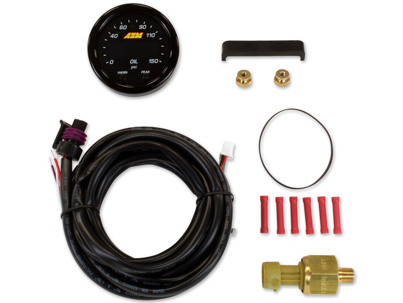 AEM X-Series Digital 150 PSI/10 BAR Oil Pressure Gauge