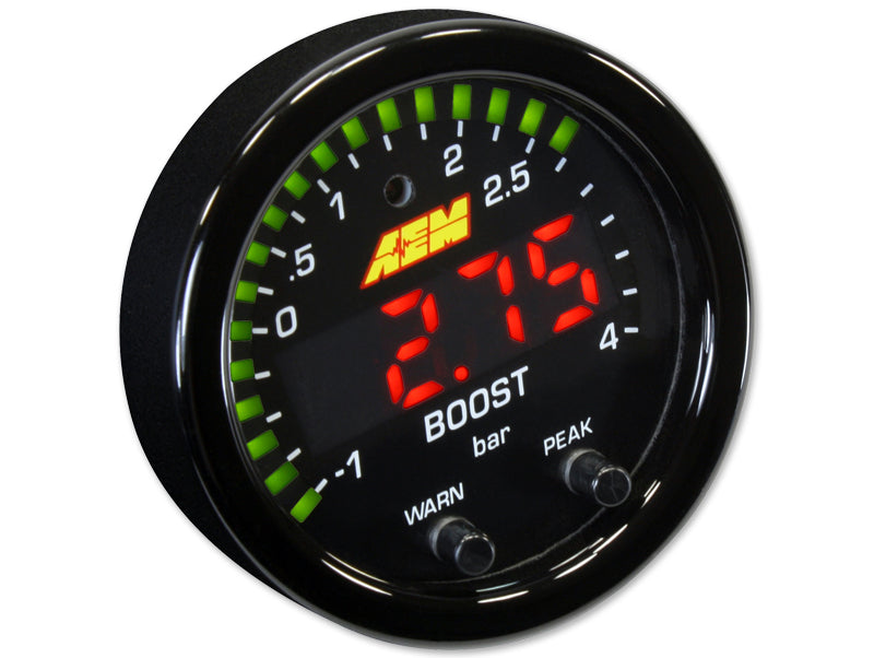 AEM 52mm X-Series Digital Boost Display Gauge 60PSI/4BAR