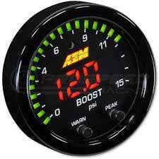 AEM 52mm X-Series Digital Boost/Fuel Pressure Gauge 15PSI 30-0309
