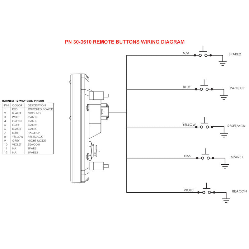 AEM CD Carbon 2-button External Button Kit