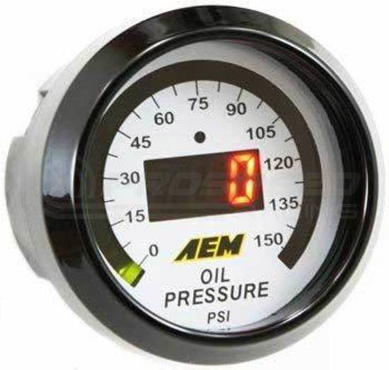AEM 52mm Digital Oil Pressure Display Gauge 0-150psi 30-4407