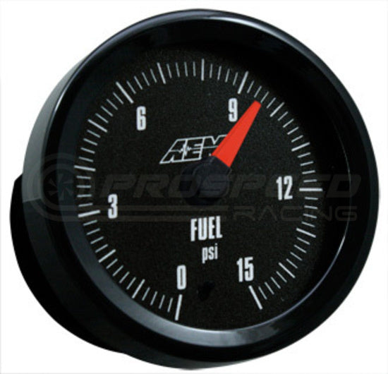 AEM 52mm Analog Fuel Pressure Gauge 0-15psi 30-5144