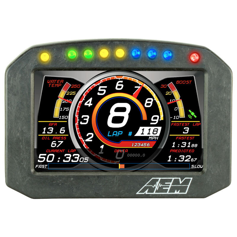 AEM CD-5F Carbon Flat Panel Digital Racing Dash Display