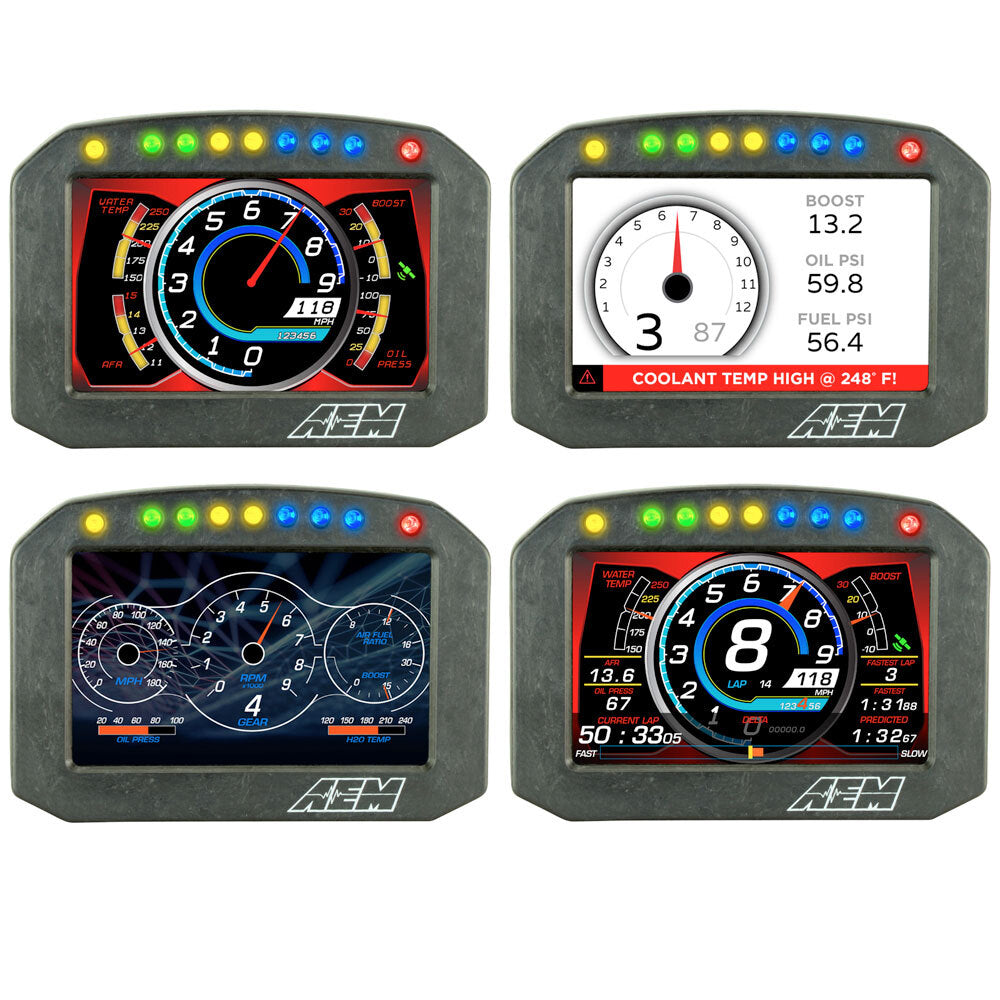 AEM CD-5F Carbon Flat Panel Digital Racing Dash Display