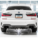 AWE Tuning Resonated Touring Edition Exhaust - Quad Diamond Black Tips