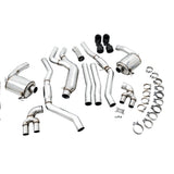 AWE Tuning Resonated Touring Edition Exhaust - Quad Diamond Black Tips