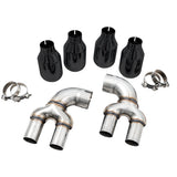AWE Tuning Resonated Touring Edition Exhaust - Quad Diamond Black Tips