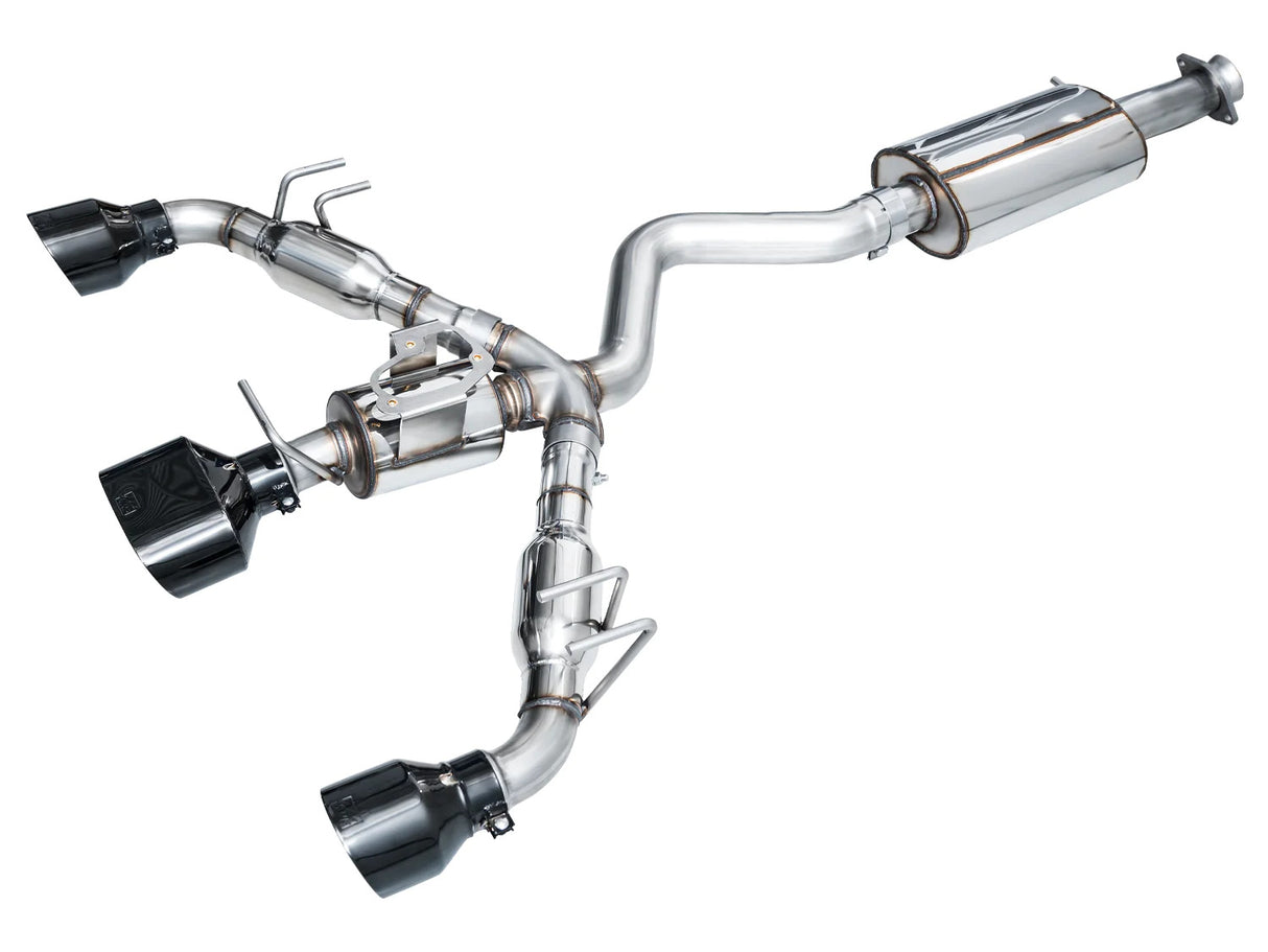 AWE Tuning Touring Edition Exhaust w/Diamond Black Tips - Toyota GR Corolla 3015-53472