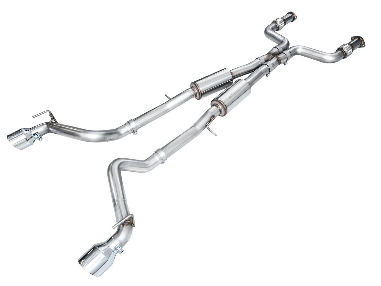 AWE Tuning Track Edition Catback Exhaust Chrome Silver Tips - Nissan Z RZ34 22+ 3020-32400