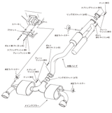 HKS Super Turbo Muffler Titanium Cat Back Exhaust