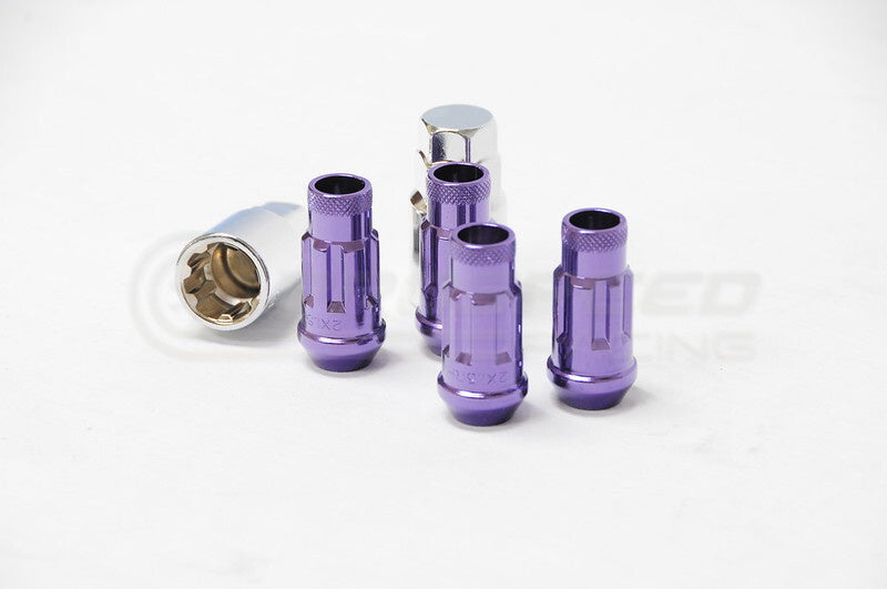 Muteki 48mm Open Ended SR48 Steel Wheel Lock Nut Set of 4 M12 x 1.25