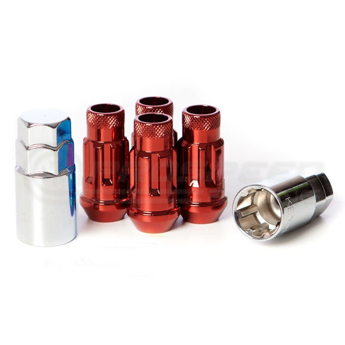 Muteki 48mm Open Ended SR48 Steel Wheel Lock Nut Set of 4 M12 x 1.25
