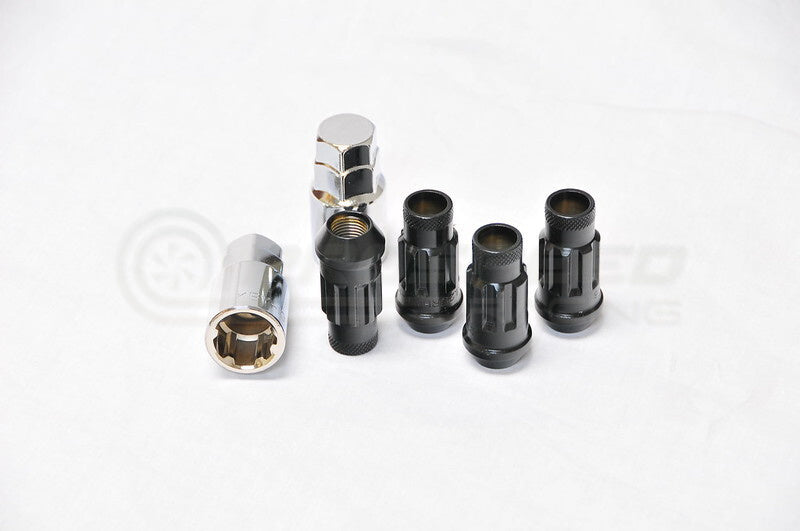Muteki 48mm Open Ended SR48 Steel Wheel Lock Nut Set of 4 M12 x 1.5