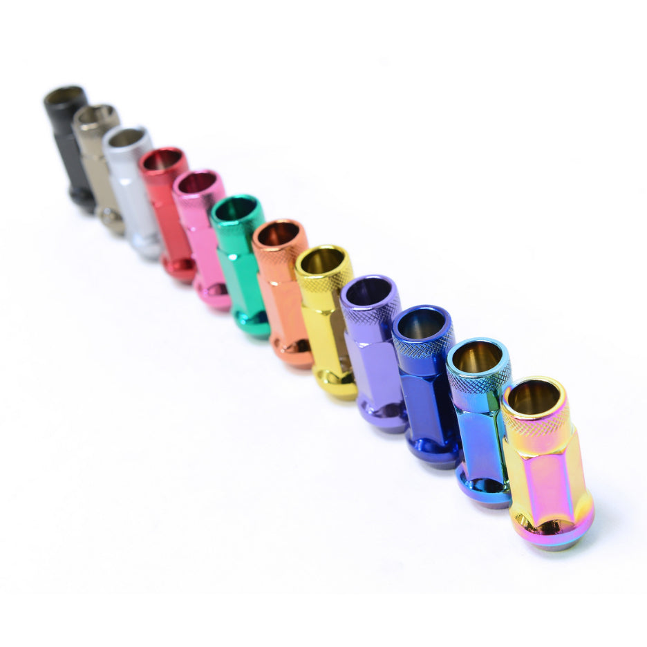 Muteki 48mm Open Ended SR48 Steel Wheel Lock Nut Set of 4 M12 x 1.5