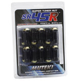 Muteki SR45R Floating Taper Wheel Nuts Black - M12x1.5 (Pack 20)