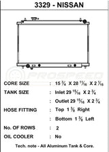 CSF Racing 2-Row 52mm Race Spec Aluminium Radiator