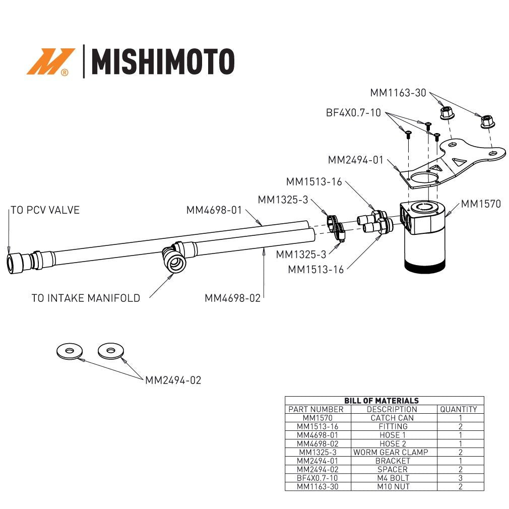 Mishimoto Oil Catch Can - PCV Side