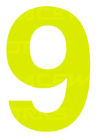 PSR CAMS/Motorsport Australia Approved Vehicle Number Stickers Day Glo Yellow