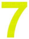 PSR CAMS/Motorsport Australia Approved Vehicle Number Stickers Day Glo Yellow