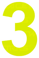 PSR CAMS/Motorsport Australia Approved Vehicle Number Stickers Day Glo Yellow