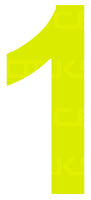 PSR CAMS/Motorsport Australia Approved Vehicle Number Stickers Day Glo Yellow