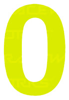 PSR CAMS/Motorsport Australia Approved Vehicle Number Stickers Day Glo Yellow