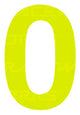 PSR CAMS/Motorsport Australia Approved Vehicle Number Stickers Day Glo Yellow