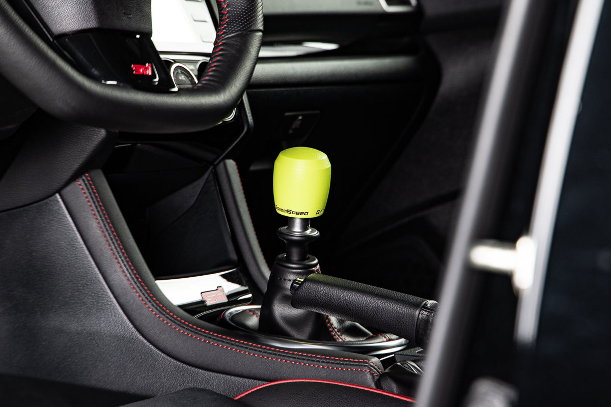Grimmspeed Stubby Stainless Steel Shift Knob Black Powder Coat