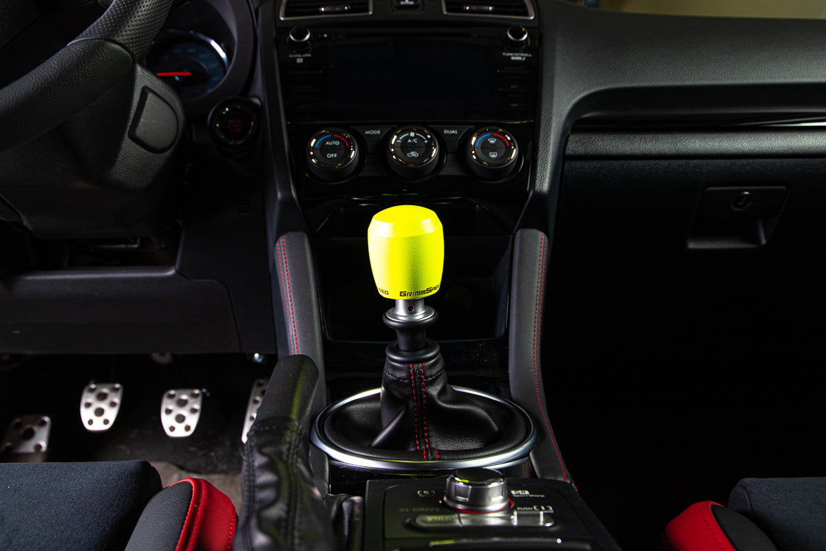 Grimmspeed Stubby Stainless Steel Shift Knob Black Powder Coat