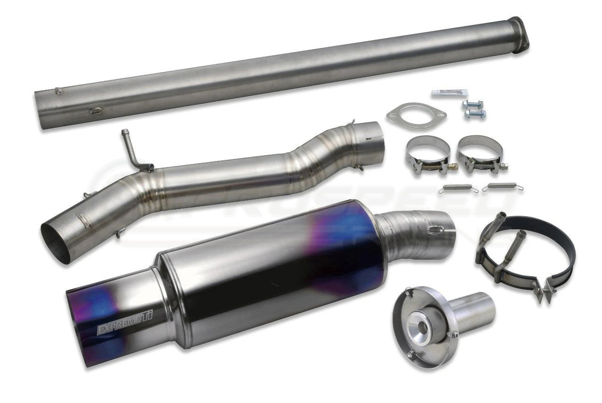 Tomei Expreme 80mm Titanium Cat Back Exhaust Single Exit - Mitsubishi Evo X 440027 | Pro Speed