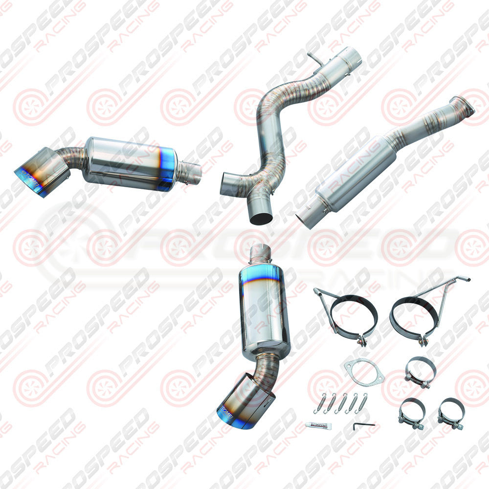 Tomei Expreme 80mm Titanium Cat Back Exhaust Dual Exit - Nissan 350Z Z33 441004 | Pro Speed Racing