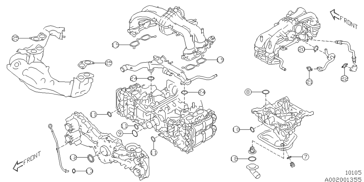 Subaru Genuine Gasket and Seal Kit