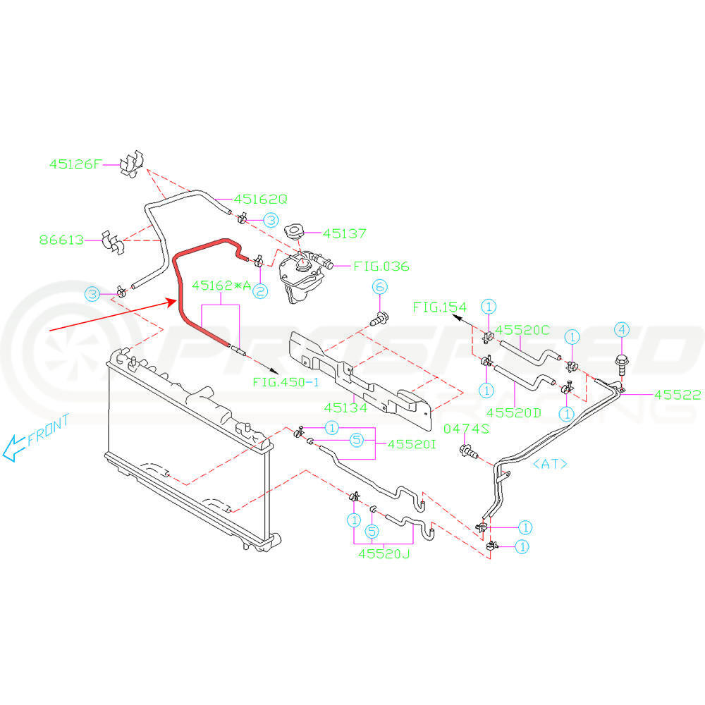 Subaru Genuine OEM Coolant Overflow Hose