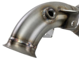 aFe Twisted Steel 2.5" Catted Down Pipe