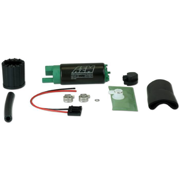 AEM 340LPH E85-Compatible High Flow In-Tank Fuel Pump (Offset Inlet)