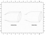 Remark Axle Back Exhaust System - 4" Tips