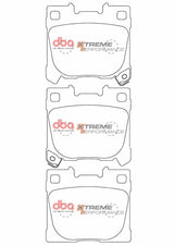 DBA 5000 Series Slotted Front/4000 HD Rear Rotors w/DBA Xtreme Performance Pads