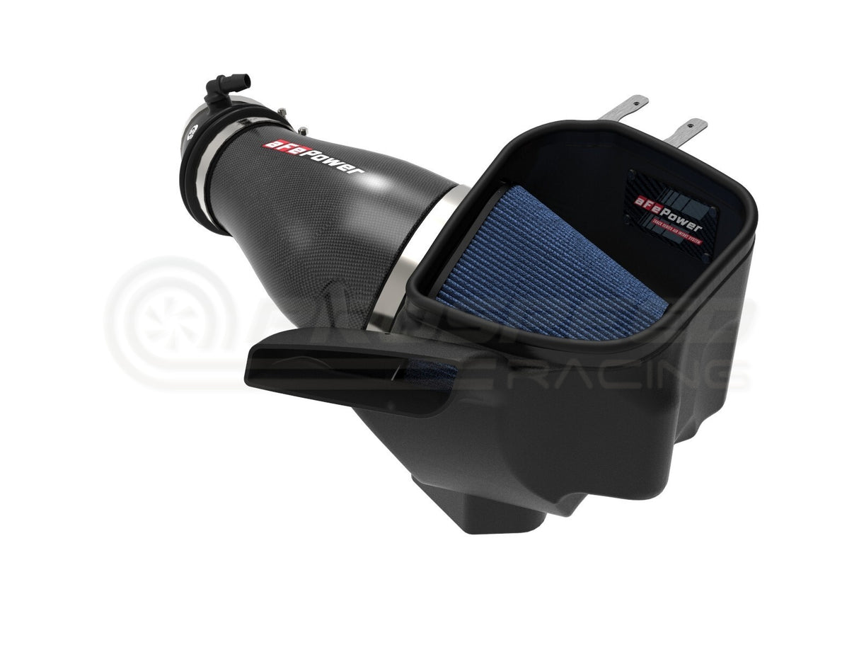 AFE Polished Carbon Fibre Intake w/Wet Filter - Jeep Grand Cherokee Trackhawk WK2 17-21 w/MUA (6.2L) 57-10009R
