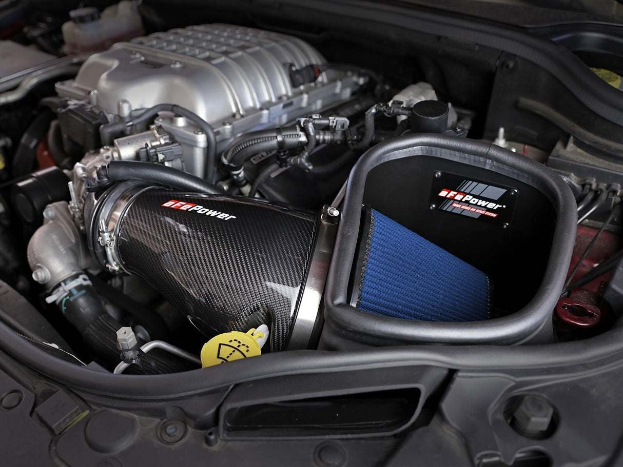 AFE Polished Carbon Fibre Intake w/Wet Filter