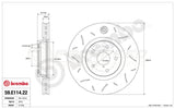 Brembo TY3 Slotted Sport Front Brake Rotors PAIR - Subaru STI 05-17 (5x114.3, 326x30mm)