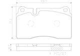 Brembo NAO Ceramic Brake Pad Set