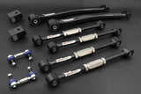 Hardrace Hardened Rubber Rear Adjustable Arm Set Black - Subaru WRX/STI 92-07/FXT SF, SG