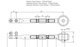 Hardrace Heavy Duty Tension/Caster Rod - Black ED Coated